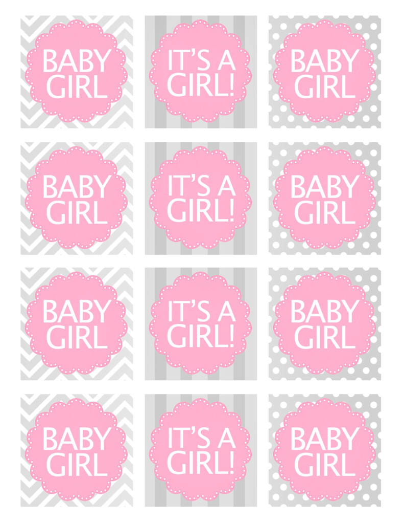 Baby Girl Shower Free Printables Baby Shower Labels Baby Shower 