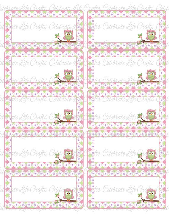 Baby Shower Printable Name Tag Labels Printable Baby Shower Party 