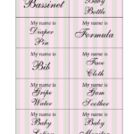Free Printable Baby Shower Name Tags Game
