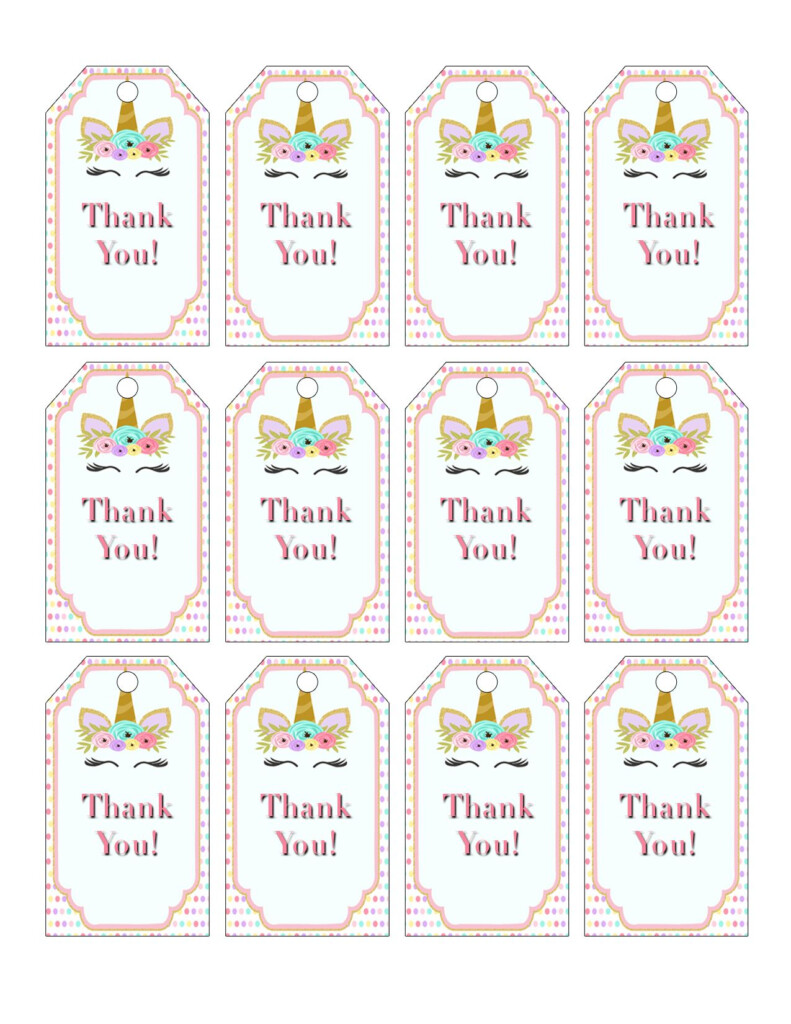 Free Printable Baby Shower Thank You Tags Template Free Printable 