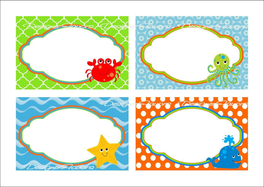 Under The Sea Food Labels Free Printable Tags Labels Printables Free 