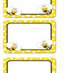 Bee Name Tag Preschool Name Tags Preschool Names Bee Classroom