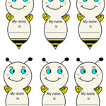 Bee Name Tag Template 2 jpg 1019 1319 Name Tag Templates Tag