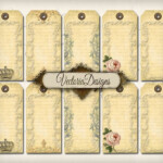 Vintage Blank Tags Printable Paper Craft Art Gift Tag Hobby Etsy