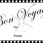 Bon Voyage Gift Tag Printable Gift Tag
