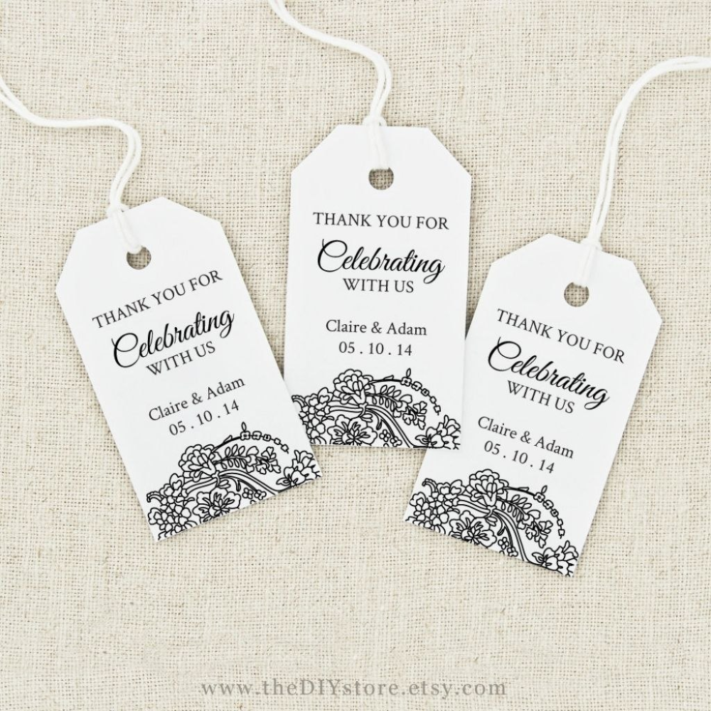 Wedding Favor Tags Templates Template Incredible Ideas Free Within 