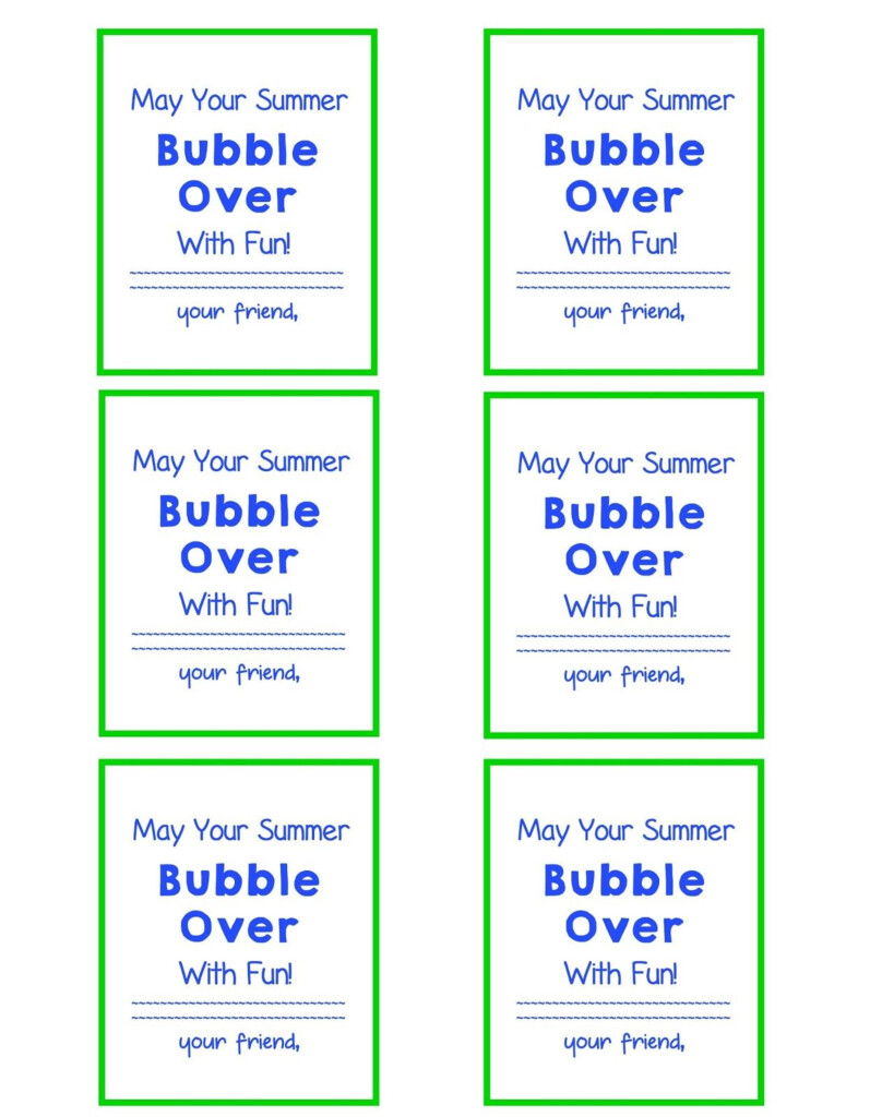 End Of School Year Gift Bubble Gift Tags And FREE Printable Teacher 