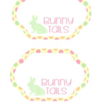 Bunny Tails Free Printable Label Easter bunnytails easterbunny