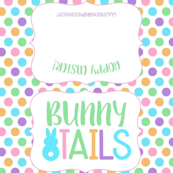 Printable Kids Easter Treat Tags Easter Goodie Bag Toppers Bunny 