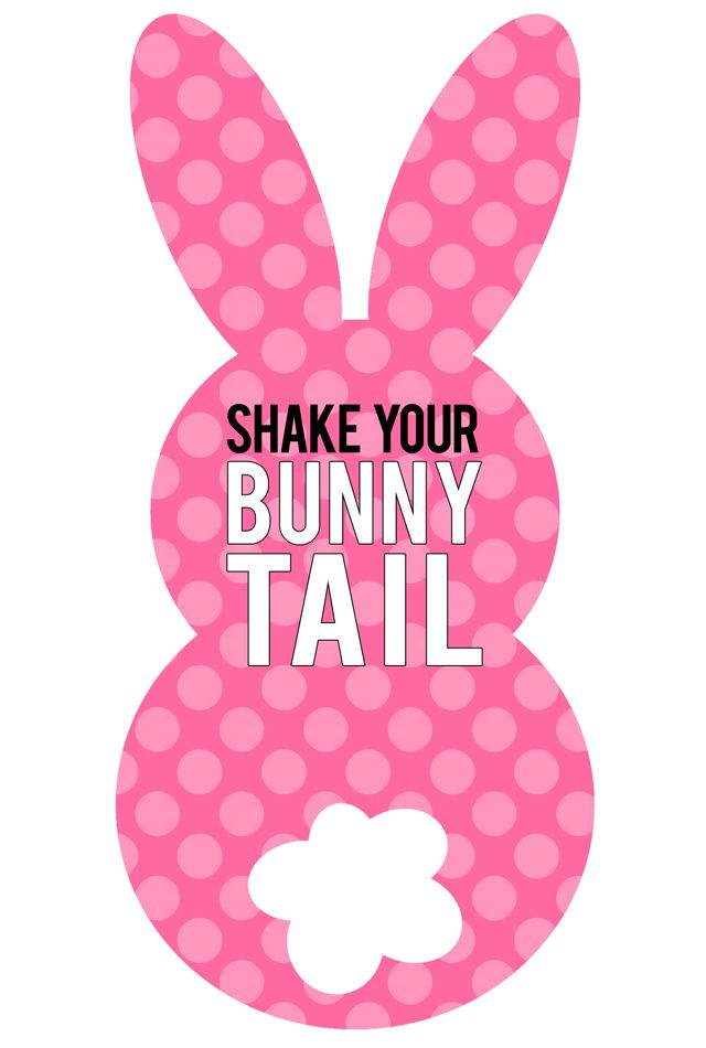 Printable Bunny Tail Tags Easter Tags Easter Prints Easter Basket Tags