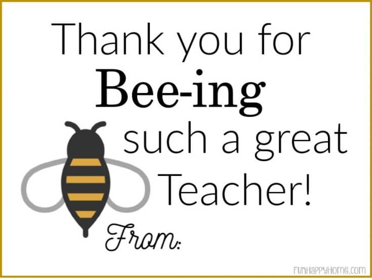 Burt s Bees Teacher Appreciation Gift With Printable Gift Tag Fun