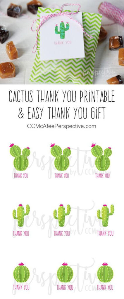 Perspective By CCMcAfee Cactus Thank You Tags BLOG Gift Tags Diy 