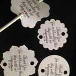 Cake Pop Wedding Favor Thank You Tags Personalized Thank You