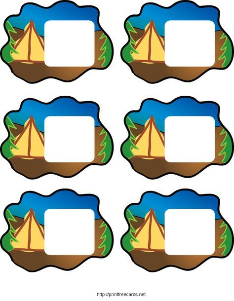 Free Printable Camping Name Tag Camping Theme Classroom Camping 