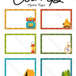 Printable Camp Name Tags Camping Theme Classroom Camping Classroom