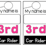 School Dismissal Color Coded Car Tags FREEBIE Car Tags Car Rider