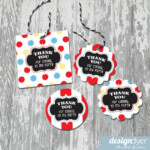 Circus Carnival Printable Thank You Favor Tags Stickers Labels INSTANT