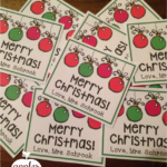 Apples And ABC s Christmas Gift Tags Students Christmas Christmas