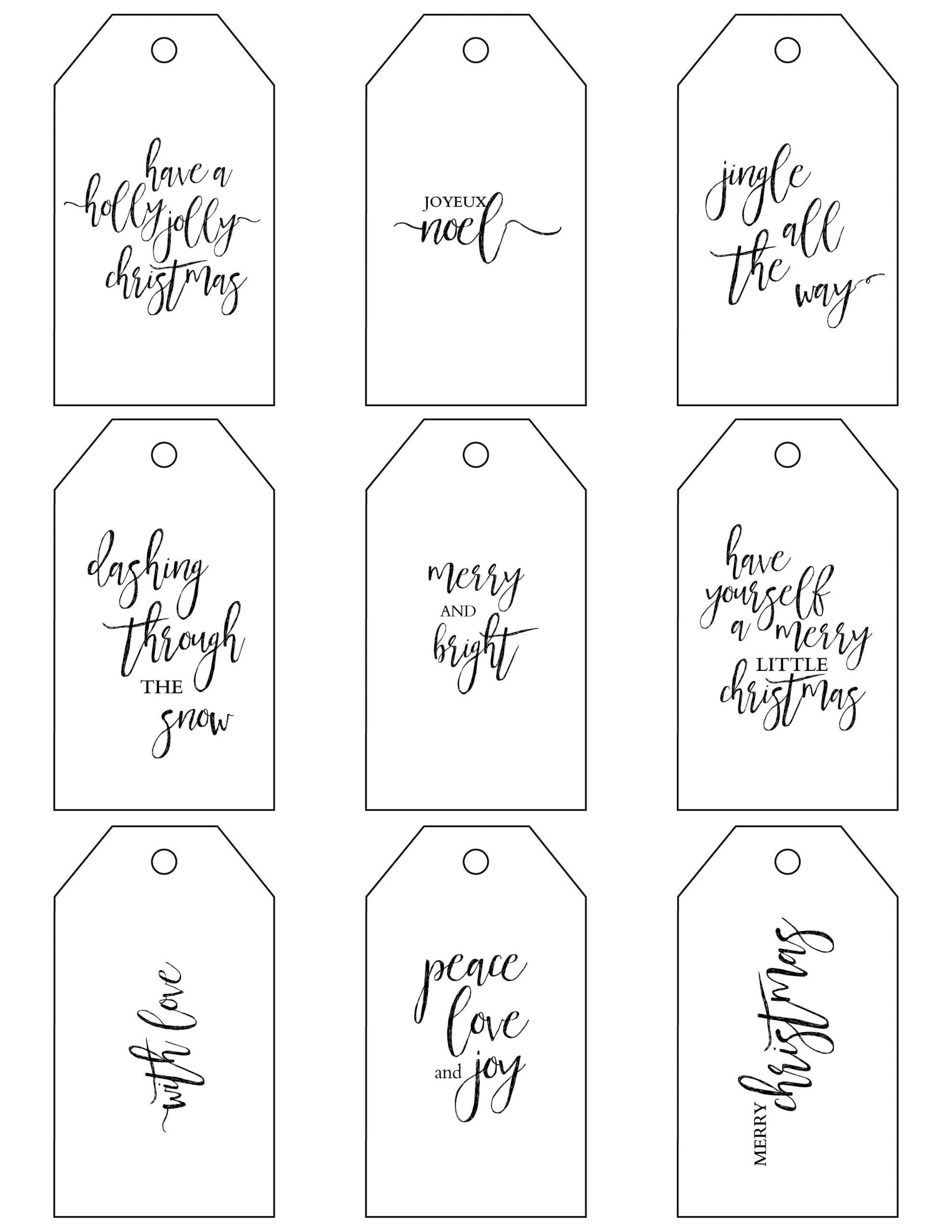 Craftberry Bush Free Christmas Gift Tag Printables Http www