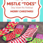 Mistle Toes Christmas Socks Gift Tag Free Printable Free