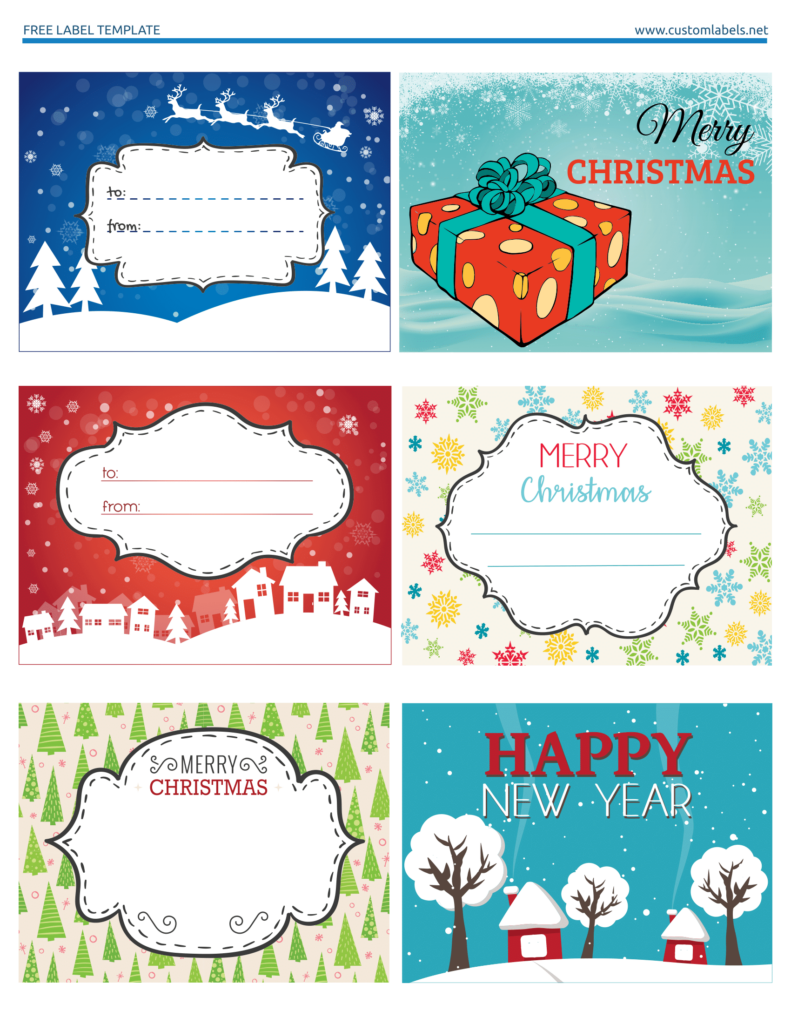 Fun And Colorful Christmas Labels Free Printables Free Christmas 