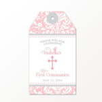 First Communion Thank You Tags Printable Or Printed First Communion