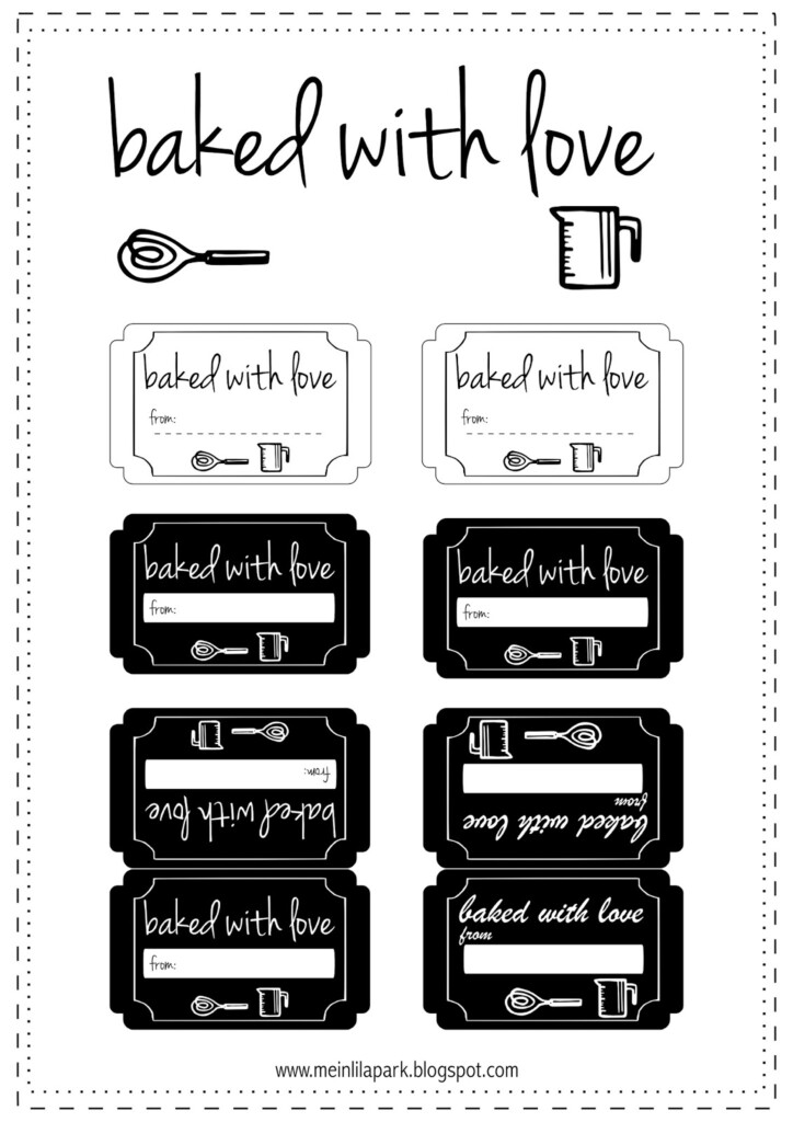 10 Free Printable Cookie Gift Tags Round up MeinLilaPark