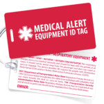 CpapXchange Heavy Duty Medical Alert Luggage Tag For CPAP BiPAP Equipment