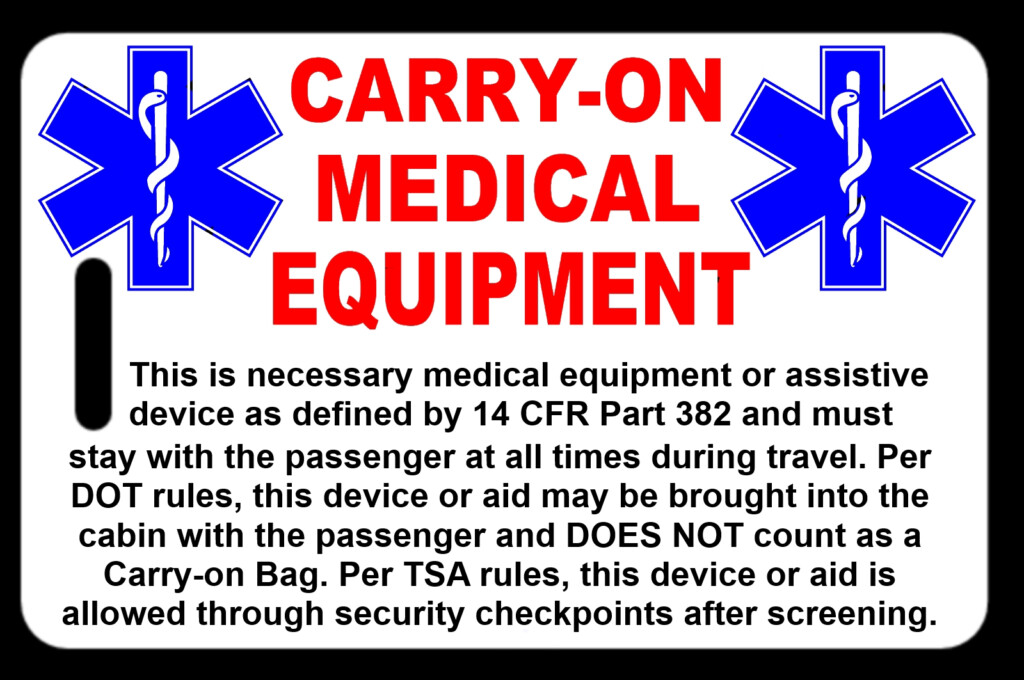 Medical Equipment Luggage Tag Printable That Are Peaceful Derrick Website