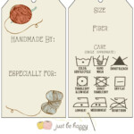 Printable Care Labels For Crochet Knitted Gifts From Just Be Happy