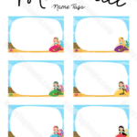 Free Printable Mermaid Name Tags The Template Can Also Be Used For