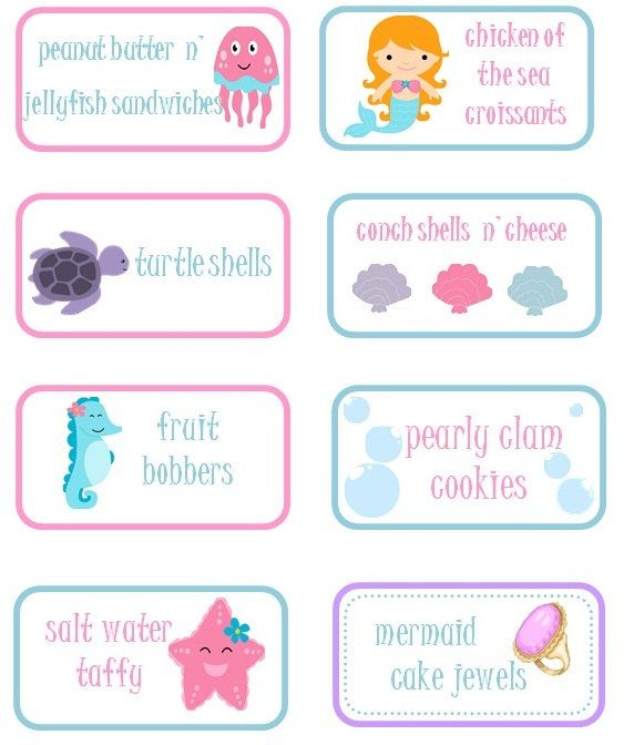 Free Printable Under The Sea Name Tags