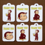 Curious George Thank You Tags Curious George Birthday Tags Curious