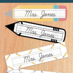 Editable CURSIVE Name Plates Name Tags For The Classroom With Perfect