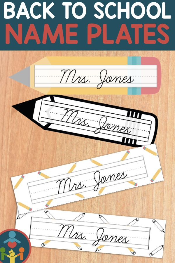 Editable CURSIVE Name Plates Name Tags For The Classroom With Perfect