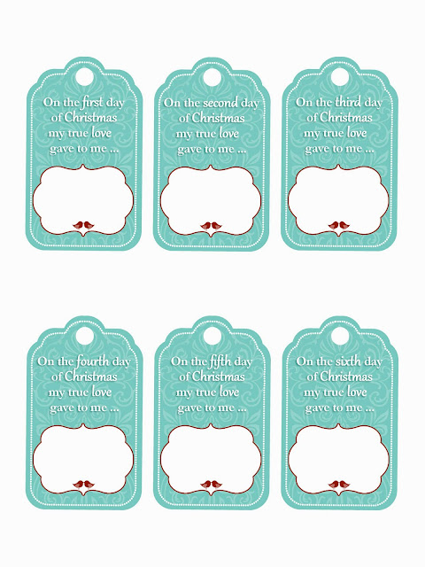 Family Home Fun 12 Days Of Christmas Gift Tag Printables