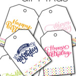 Free Printable Happy Birthday Gift Tags Sarah Titus From Homeless