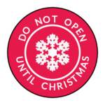 Free Don t Open Until Christmas Printable Sticker Template For Cards