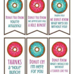 Donut Gift Tags Printable For Teacher Appreciation Gifts The Savvy