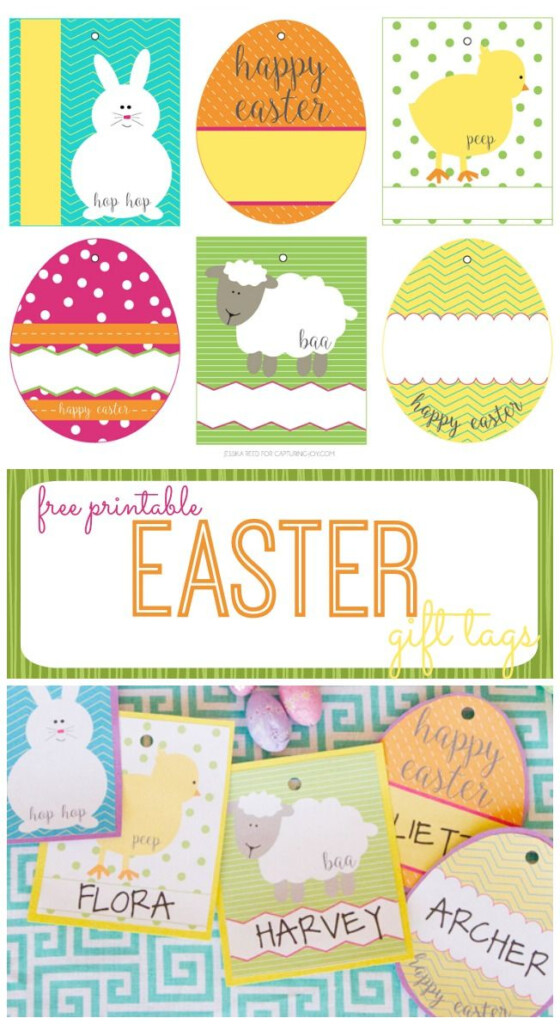 Free Easter Basket Gift Tags Easter Gift Baskets Easter Gift Easter 