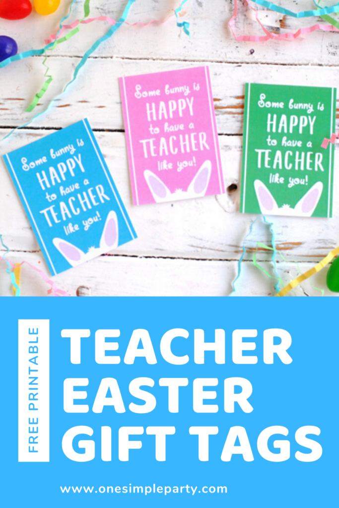 Free Printable Teacher Easter Tags In 2020 Easter Gift Tag Easter 