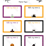 Free Printable Halloween Party Name Tags The Template Can Also Be Used