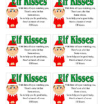 Kisses Free Printable Elf Kisses Free Printable