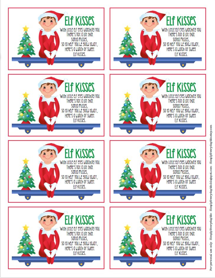 Mrs Santa Kisses Printable Labels Yahoo Image Search Results Kids