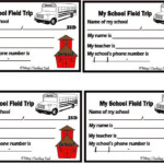 English Field Trip Name Tags For Elementary Students Field Trip