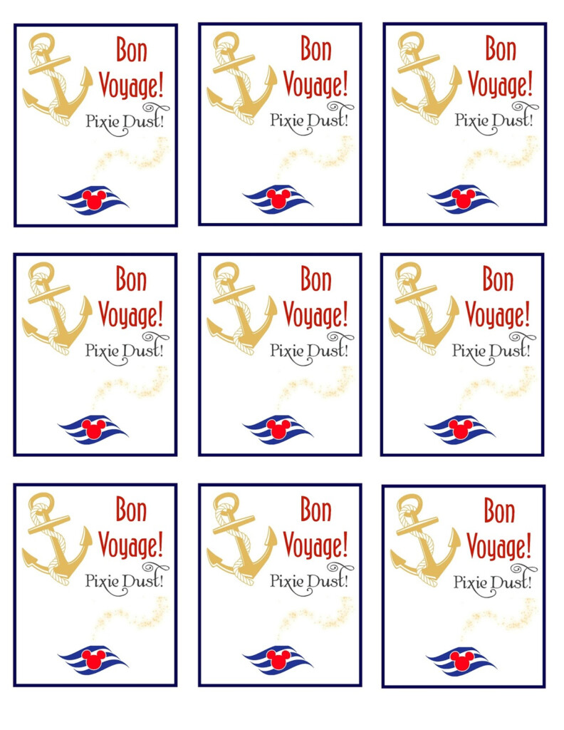 Disney Cruise Fish Extender Printable Gift Tags The Momma Diaries