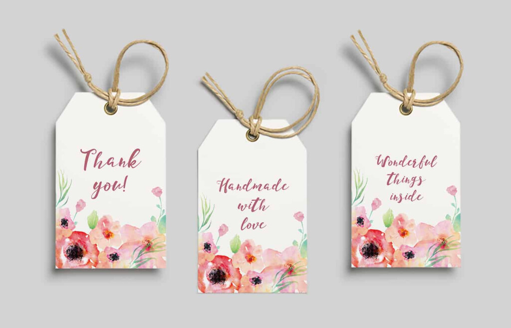 Free Printable Watercolor Flower Gift Tags From Eyestigmatic Design