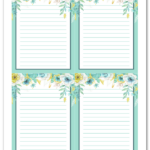 Free Printable Floral Gift Tags Printable Note Cards Free Printable