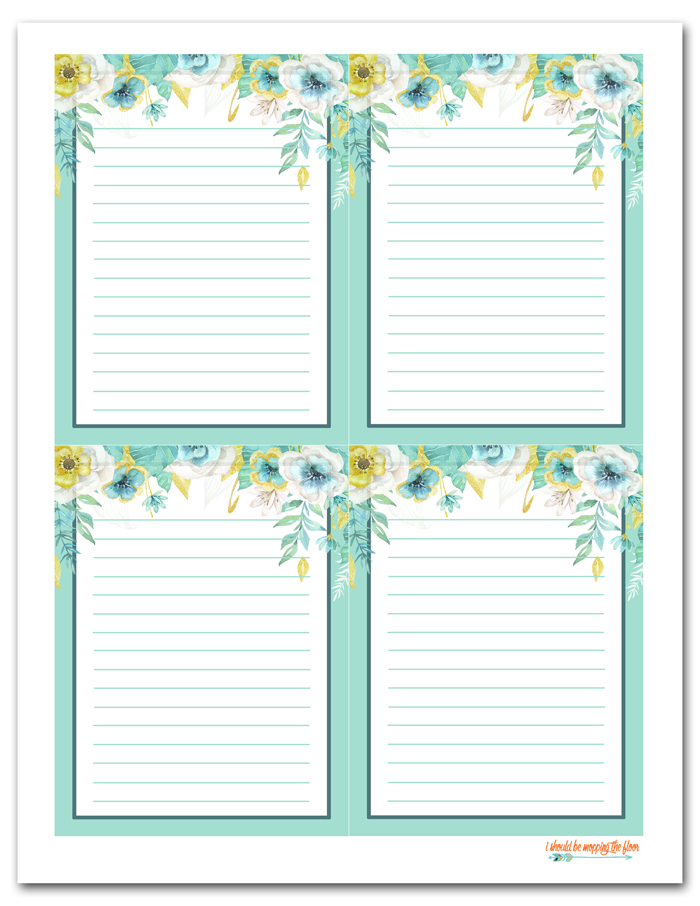 Free Printable Floral Gift Tags Printable Note Cards Free Printable