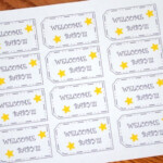 FREE PRINTABLE WELCOME BABY TAGS Baby Gift Tags Gift Tag Labels